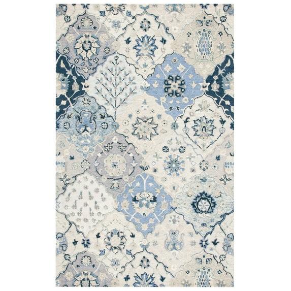 Glamour GLM622 Hand Tufted Area Rug - Beige/Blue - 6'x9' - Safavieh.