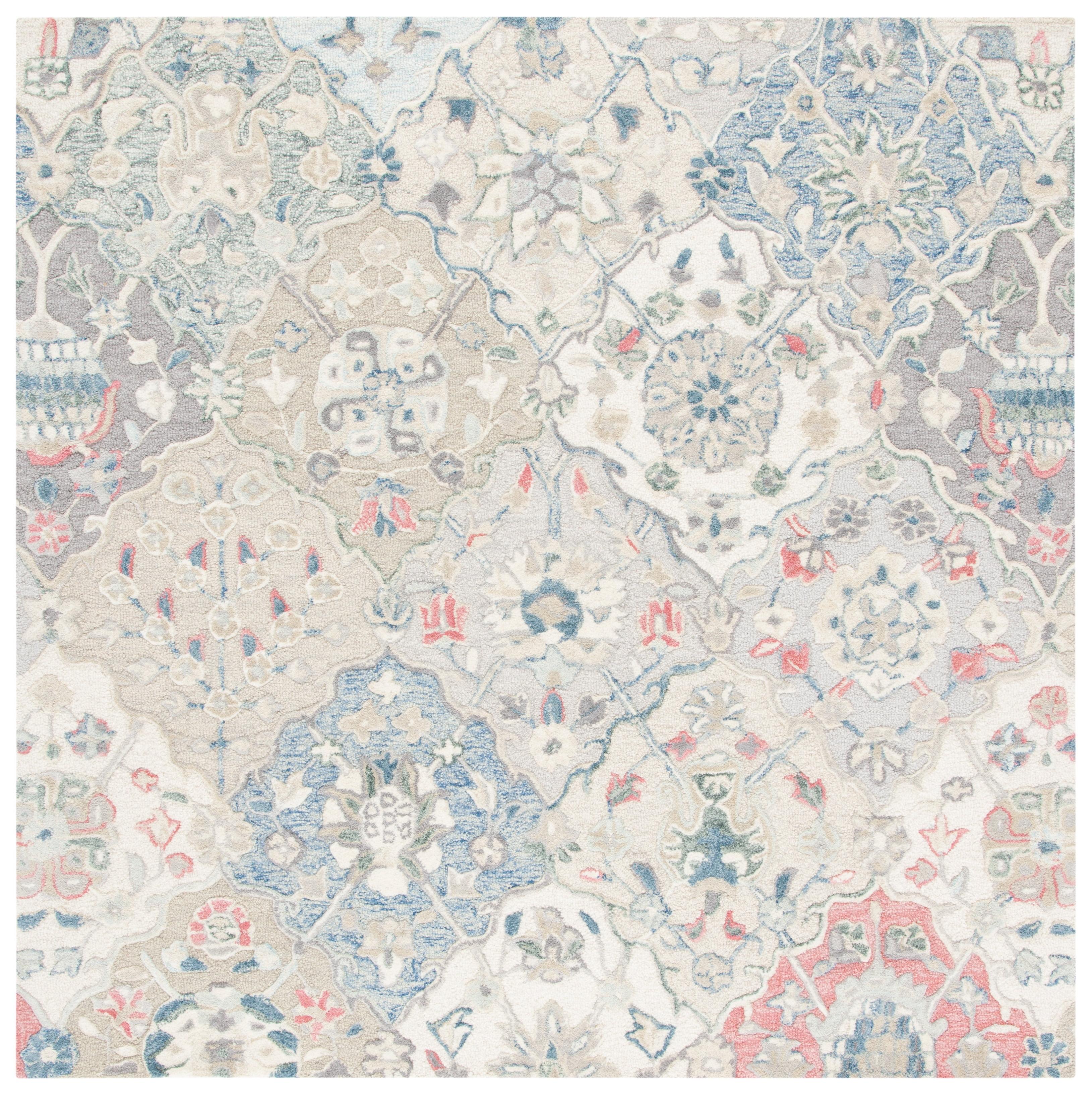Glamour GLM622 Hand Tufted Area Rug - Ivory/Red - 6'x6' - Safavieh.