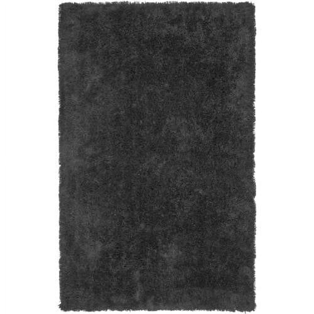 SAFAVIEH Sybella Solid Plush Polyester Sheep Shag Area Rug, Charcoal, 3' x 5'