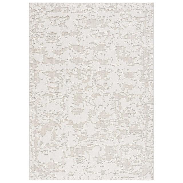 SAFAVIEH Global Herleva Abstract Indoor/Outdoor Area Rug, Beige/Light Beige, 9' x 12'