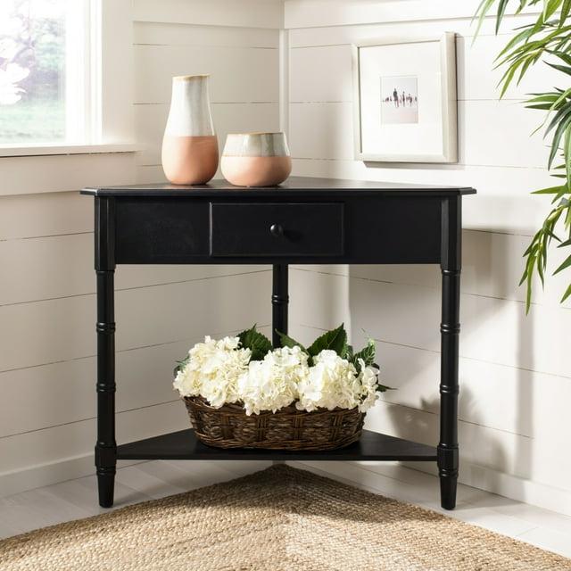 Gomez Corner Table - AMH5709B - Black - Safavieh Couture