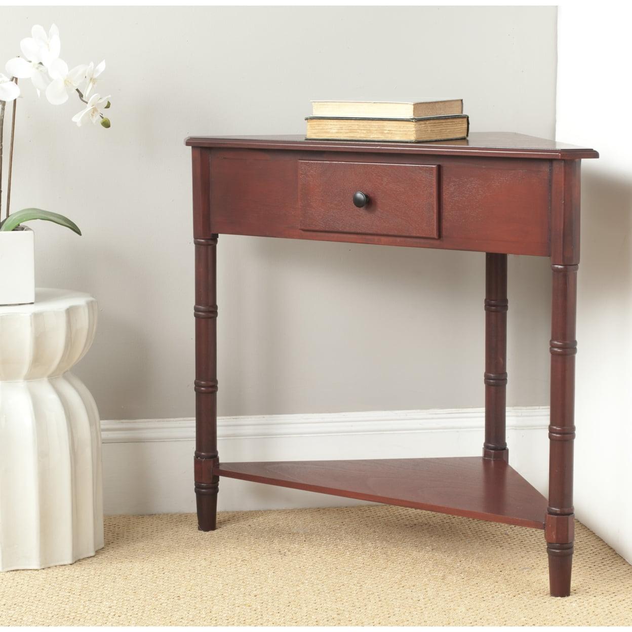 Gomez Corner Table - AMH5709E - red - Safavieh Couture