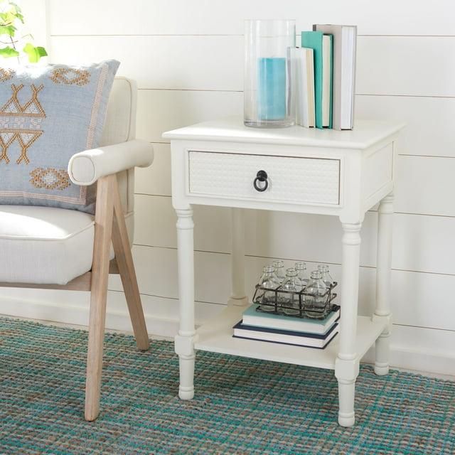 Haines 1 Drawer Accent Table - ACC5720D - White - Safavieh