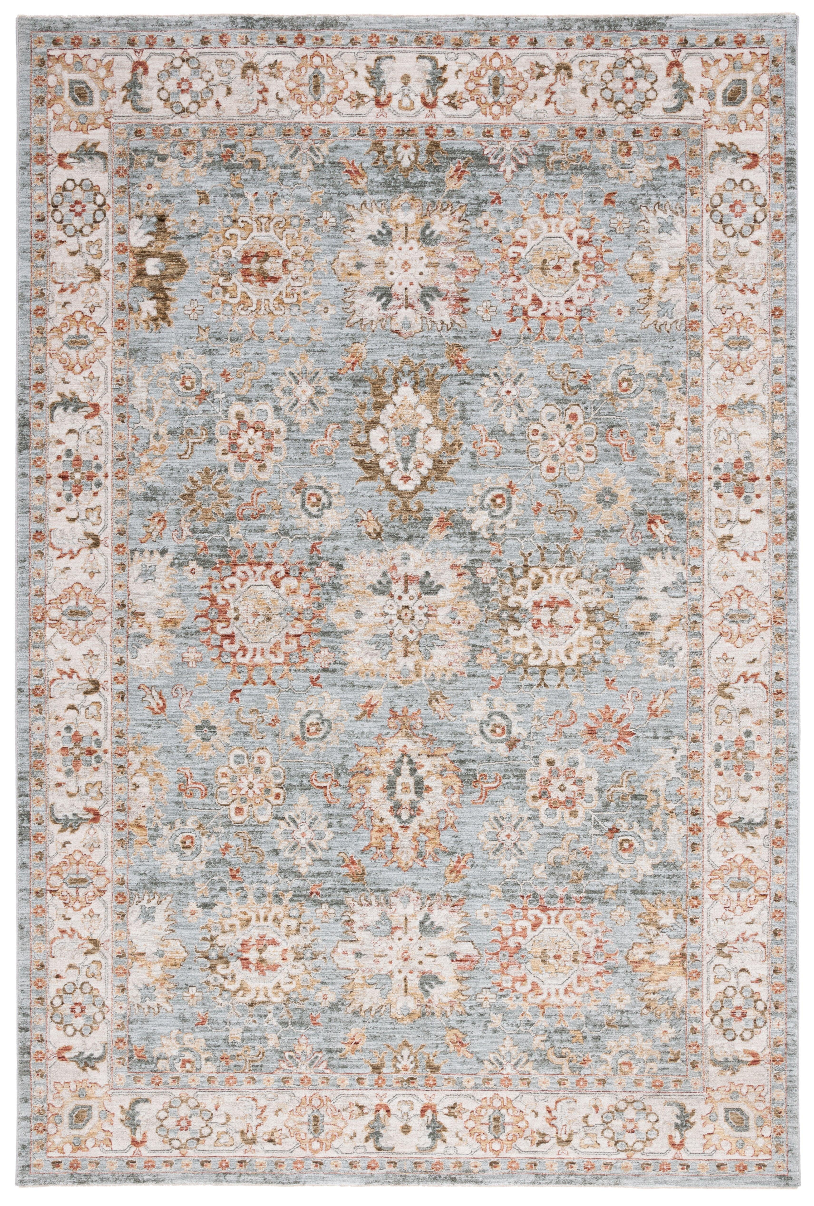 Hamilton HLT112 Power Loomed Area Rug - Blue/Ivory - 8'9"x11'9" - Safavieh.