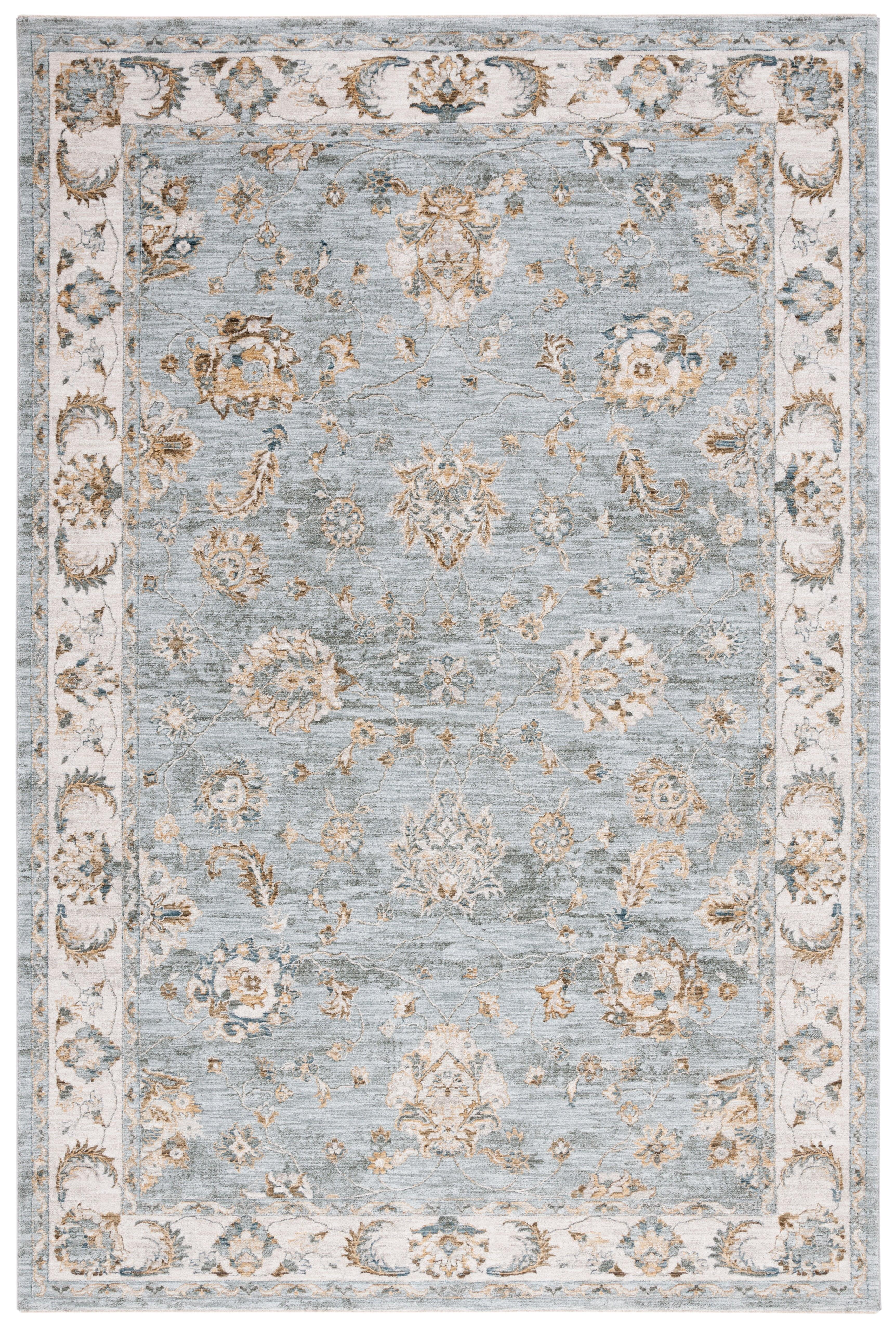 Hamilton HLT106 Power Loomed Area Rug - Blue/Gold - 5'3"x7'6" - Safavieh.