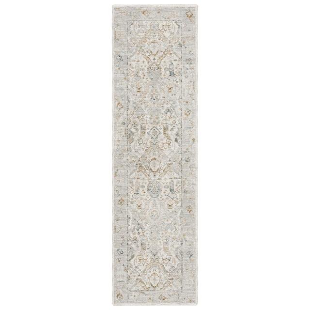 Hamilton HLT100 Power Loomed Runner Rug - Grey/Blue - 2'2"x8' - Safavieh.