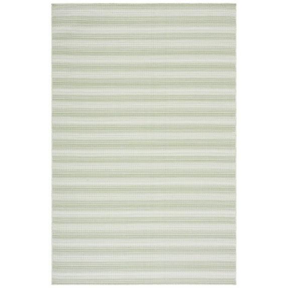 Hampton HTN231 Power Loomed Indoor/Outdoor Area Rug - Olive Green/Ivory - 8'9"x11'9" - Safavieh.
