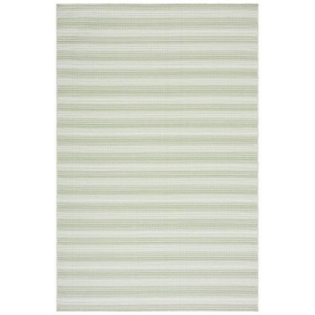 Hampton HTN231 Power Loomed Indoor/Outdoor Area Rug - Olive Green/Ivory - 8'9"x11'9" - Safavieh.