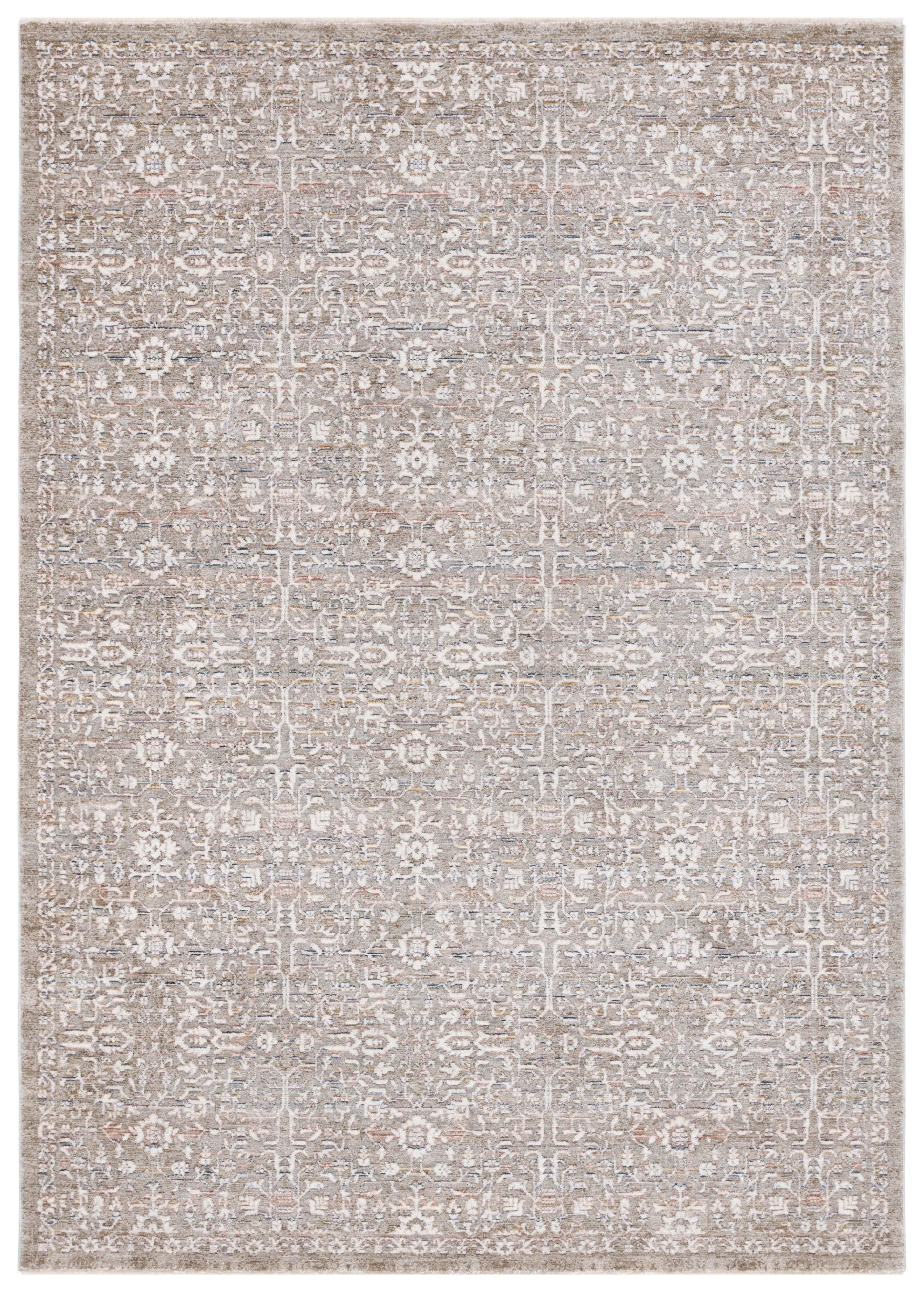 Harlow Ivory Hand-Knotted Synthetic 4' x 6' Area Rug