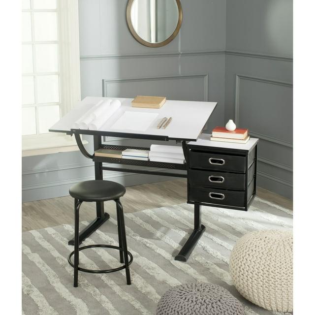 Inbox Zero Miceal Metal Base Drafting Table
