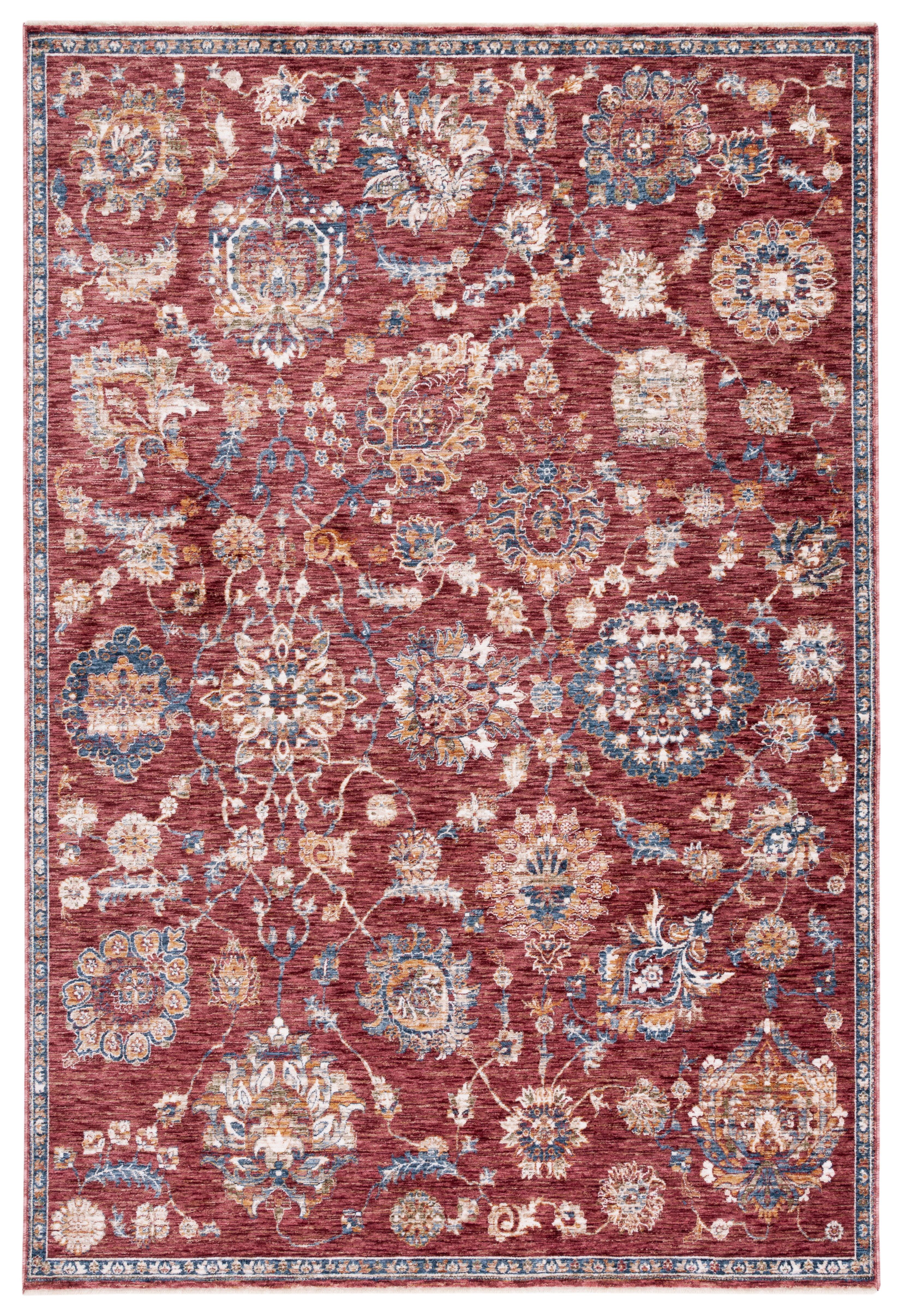 Heirloom HRL718 Power Loomed Area Rug - Rust/Ivory - 8'x10' - Safavieh.