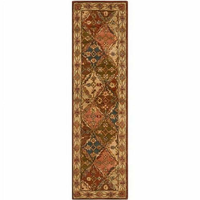 SAFAVIEH Heritage Abbey Oriental Wool Runner Rug, Beige, 2'3" x 8'