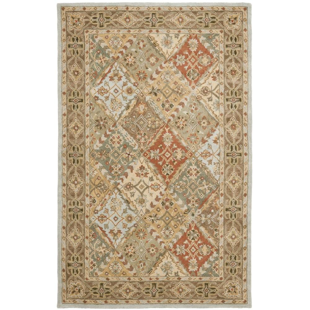 Elysian Fields Light Blue & Light Brown Hand-tufted Wool Rug - 4' x 6'