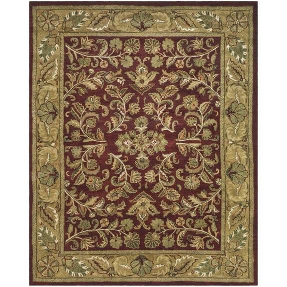 SAFAVIEH Heritage Ainsley Traditional Wool Area Rug, Red/Gold, 3' x 5'