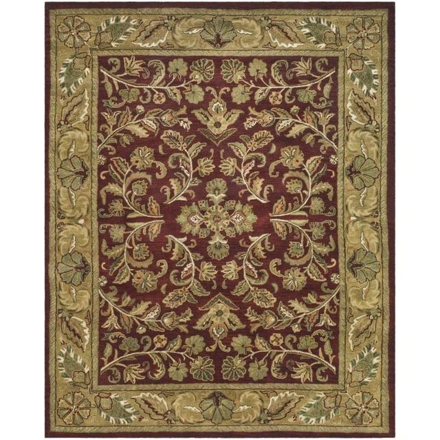 SAFAVIEH Heritage Ainsley Traditional Wool Area Rug, Red/Gold, 3' x 5'