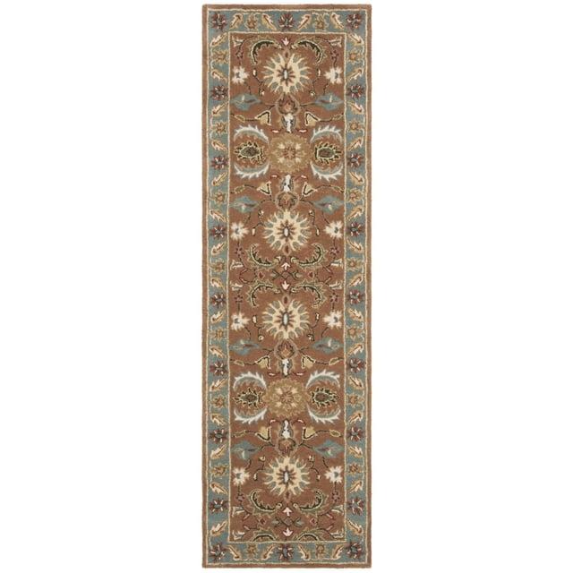 Heritage HG968 Handmade Area Rug - 8'3"x11' - Brown/Blue - Safavieh