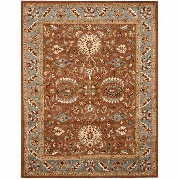 Heritage HG968 Handmade Area Rug - 9'x12' - Brown/Blue - Safavieh