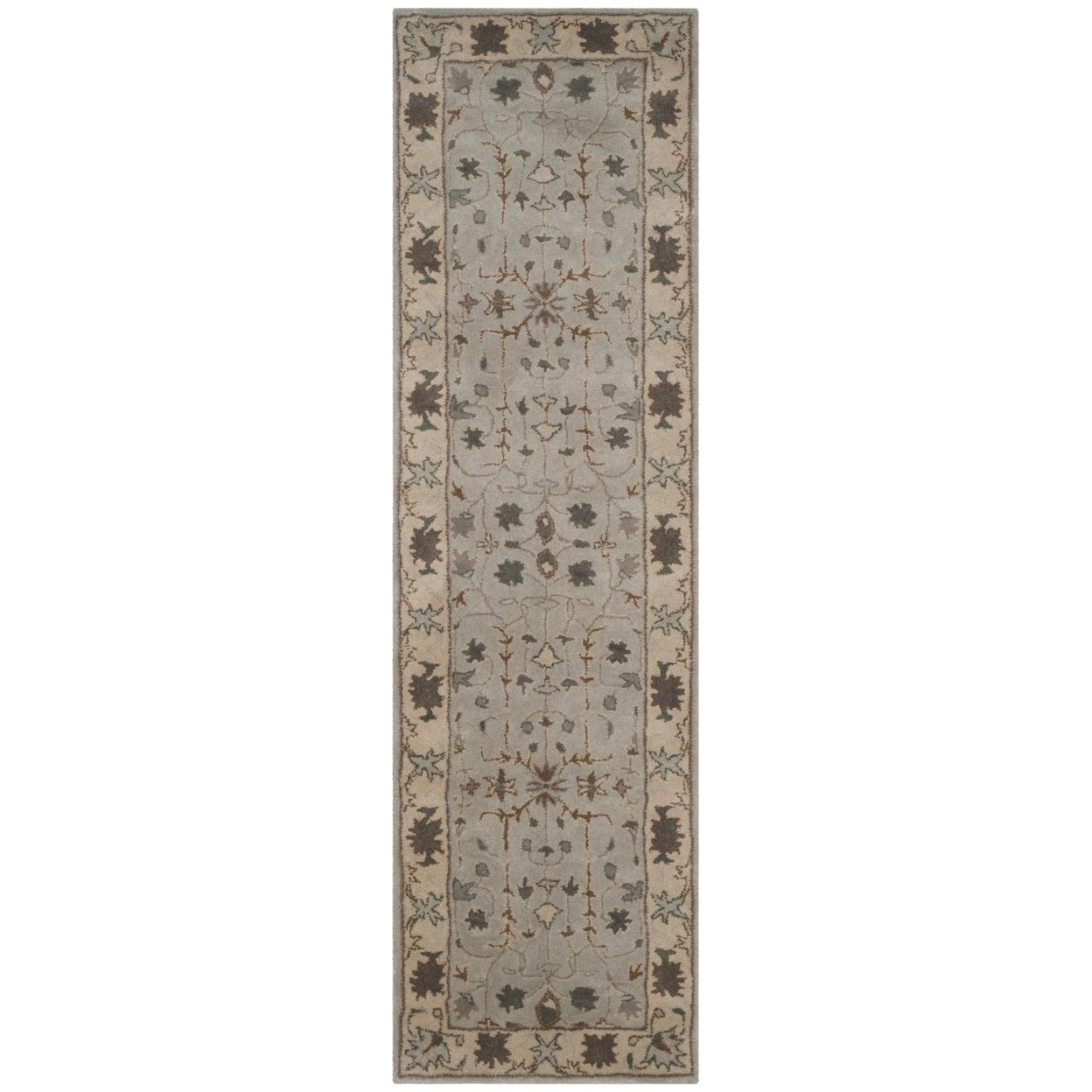 Heritage HG864 Hand Tufted Runner Rug - Green/Beige - 2'3"x12' - Safavieh.