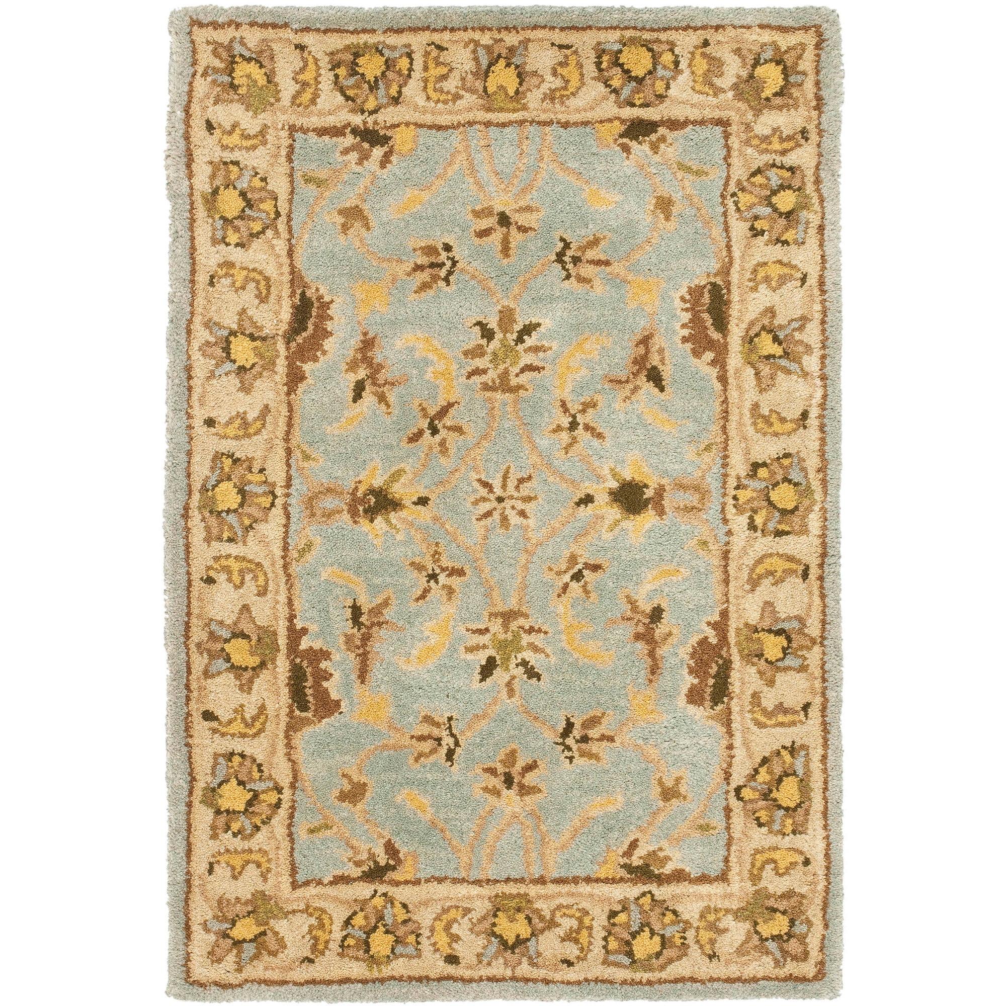 Heritage HG913 Handmade Accent Rug - 2'x3' - Light Blue/Beige - Safavieh