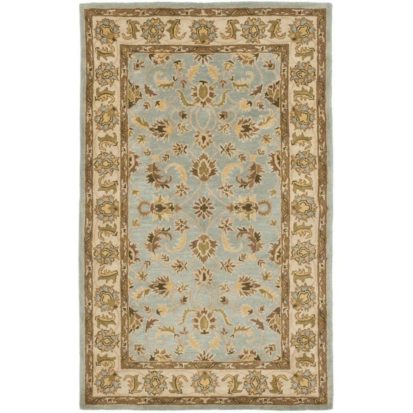 SAFAVIEH Heritage Bruce Oriental Area Rug, Light Blue/Beige, 8' x 10'