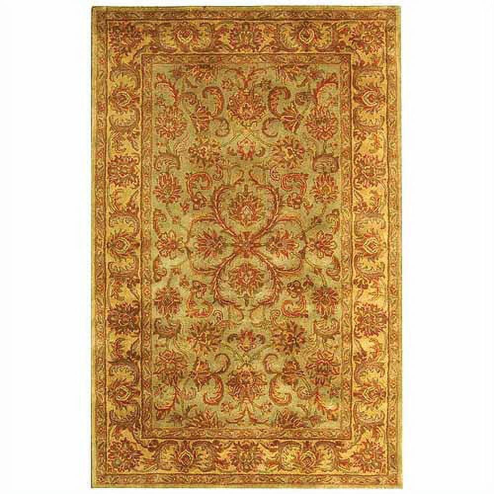 Heritage HG811 Hand Tufted Area Rug - Green/Gold - 4'x6' - Safavieh.