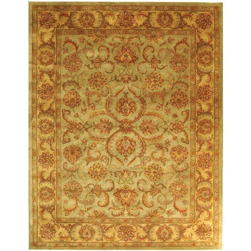 Heritage HG811 Hand Tufted Area Rug - Green/Gold - 6'x6' - Safavieh.
