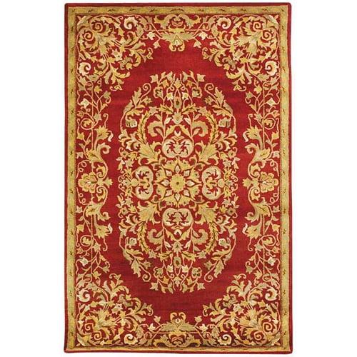 Heritage HG640 Handmade Area Rug - 5'x8' - Red - Safavieh