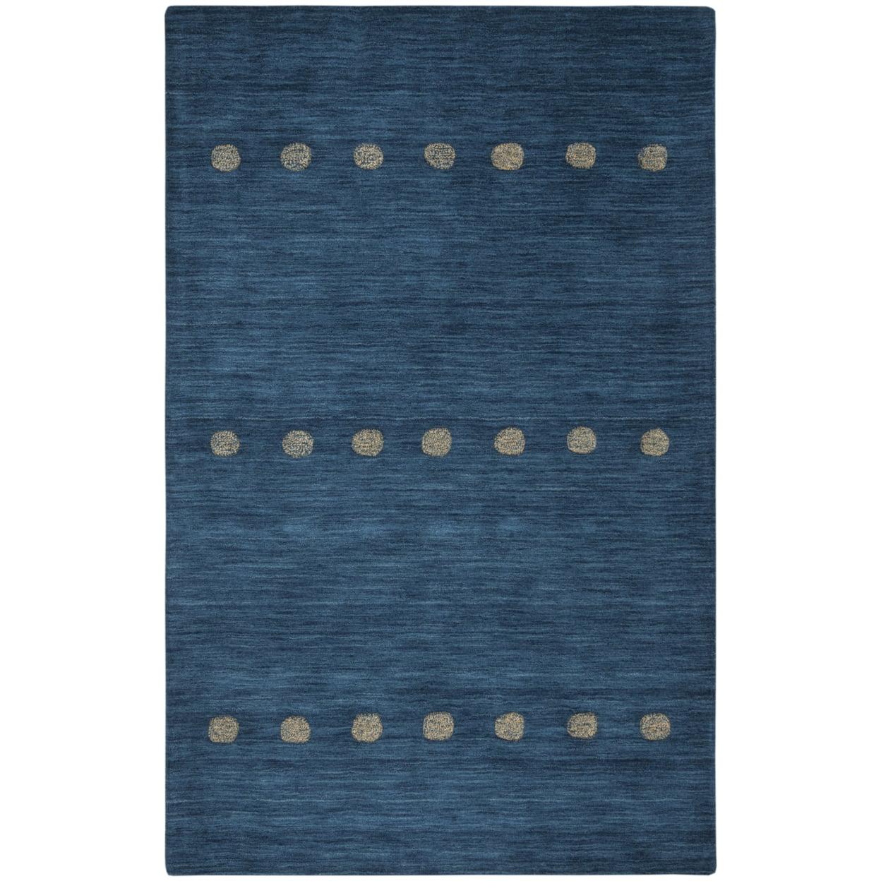 Heritage HG822 Hand Tufted Area Rug - Blue/Beige - 4'x6' - Safavieh.