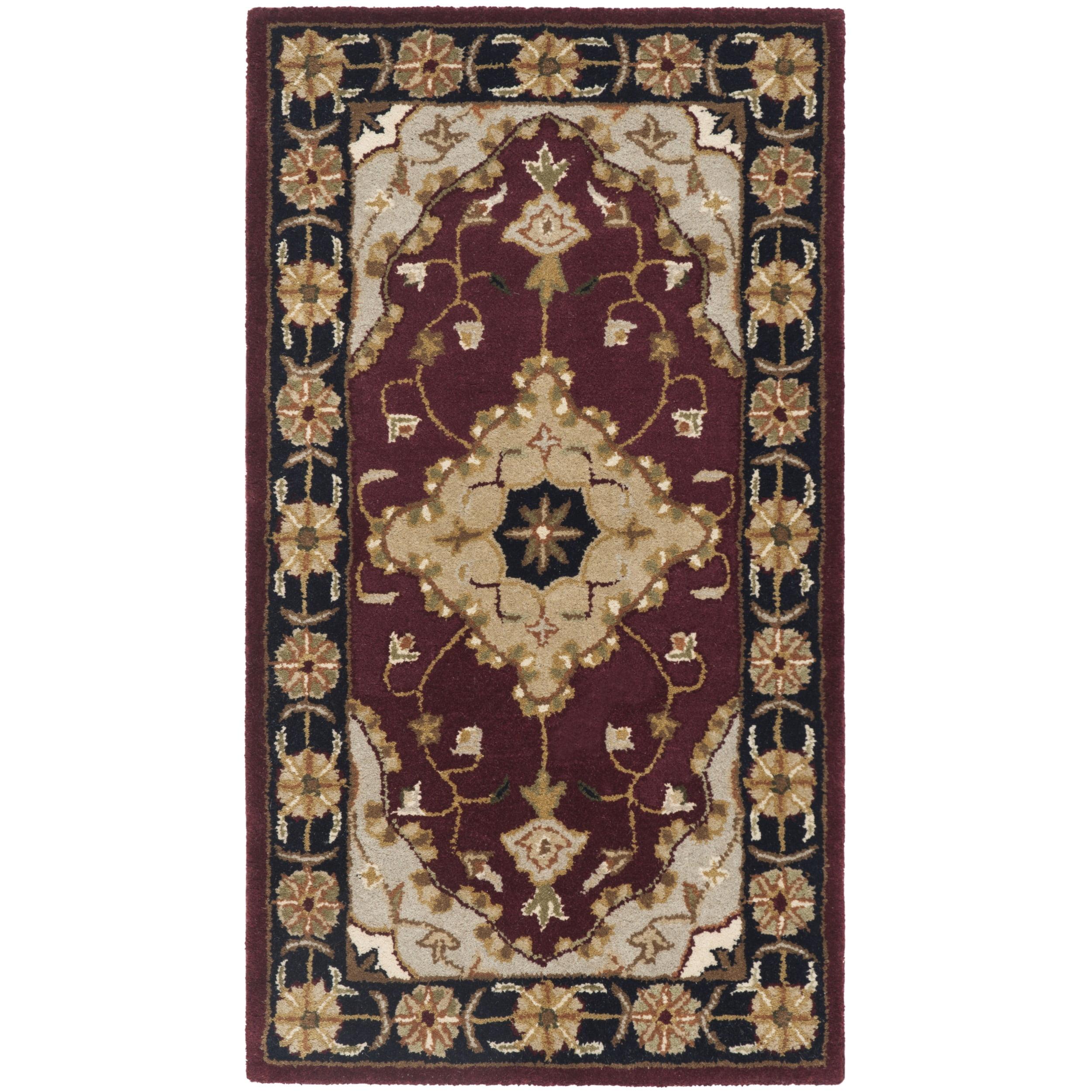 Heritage HG760 Handmade Accent Rug - 2'x3' - Red/Black - Safavieh