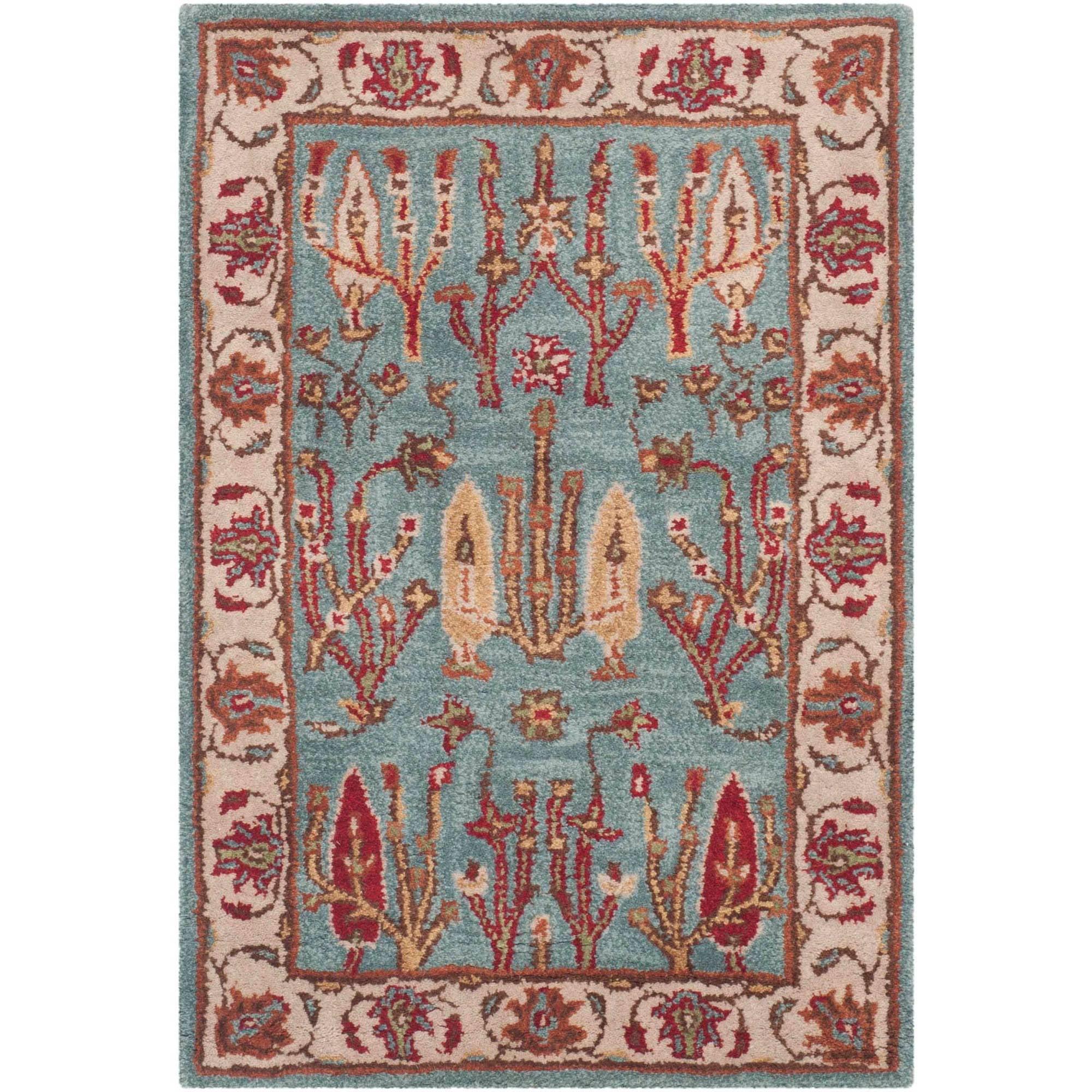 Heritage HG735 Hand Tufted Area Rug - Blue/Ivory - 3'x5' - Safavieh.