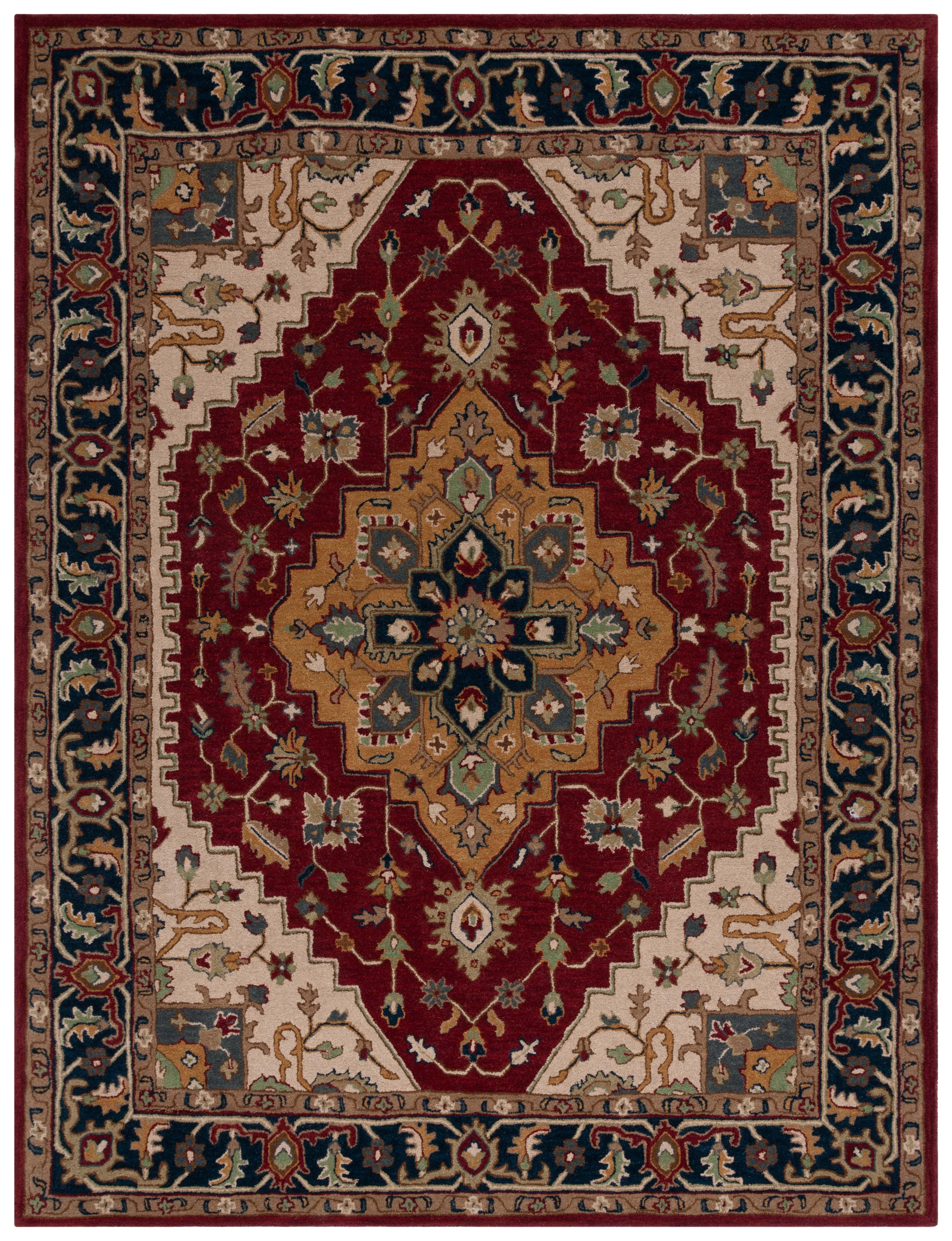 SAFAVIEH Heritage Drummond Oriental Area Rug, Red/Ivory, 8' x 10'