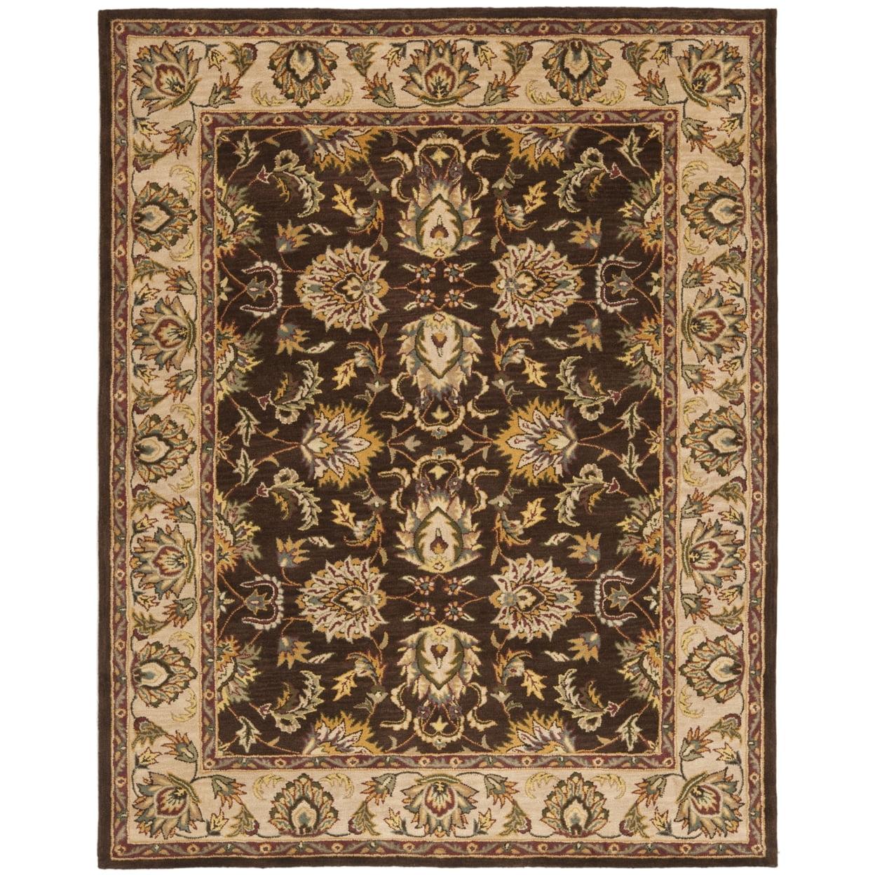 Heritage HG912 Hand Tufted Area Rug - Brown/Ivory - 5'x8' - Safavieh.