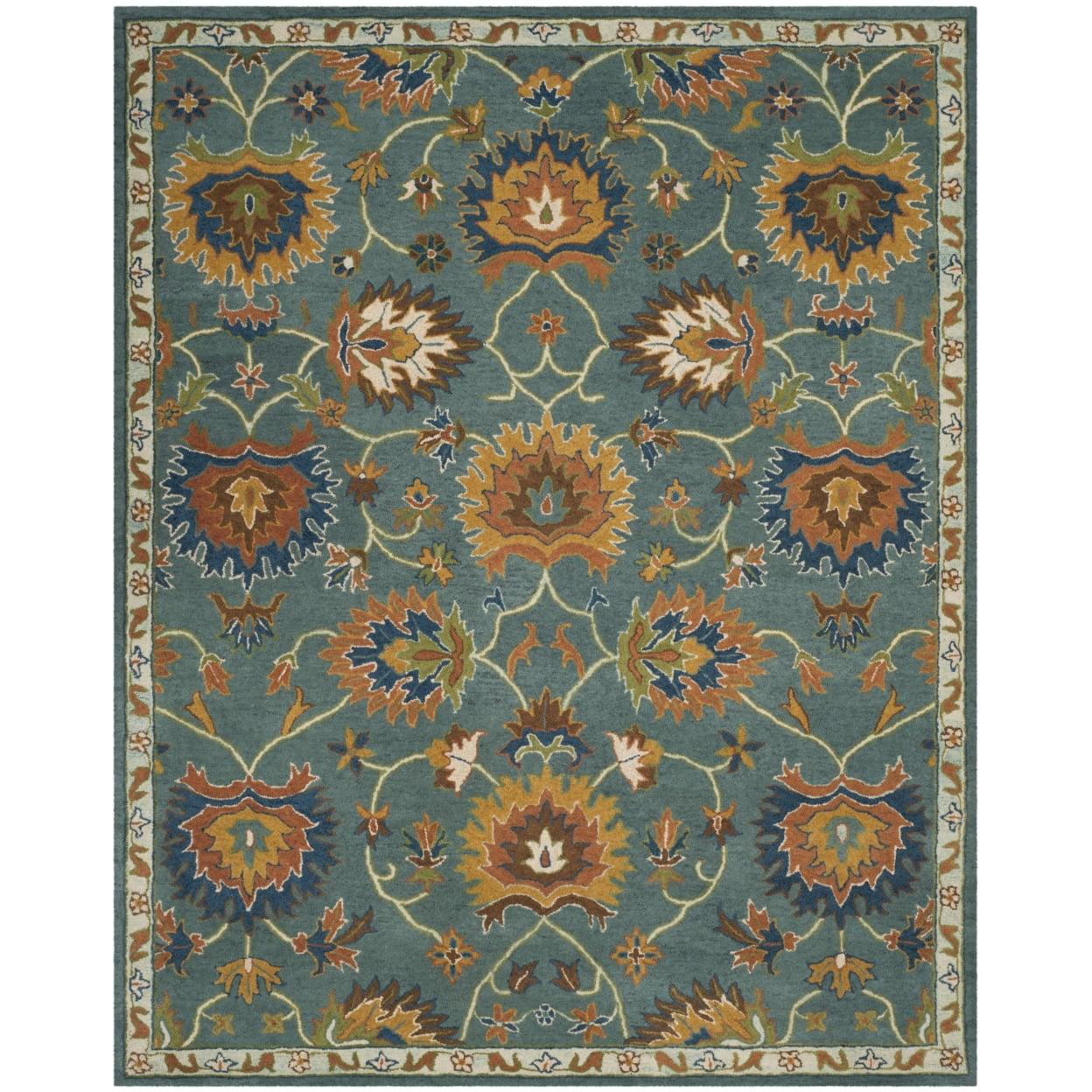 SAFAVIEH Heritage Alfombra de Lana Oriental Odran, Azul Claro, 10' x 14'