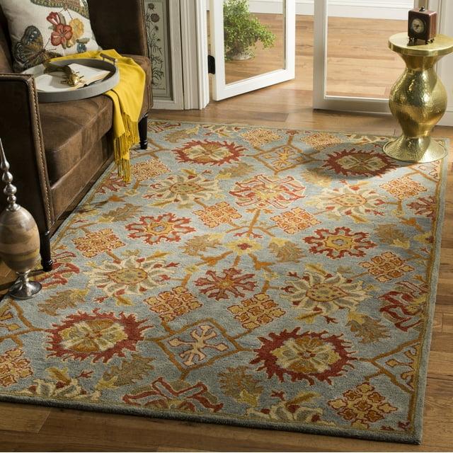 Heritage HG420 Hand Tufted Area Rug - Charcoal/Multi - 8'x10' - Safavieh.