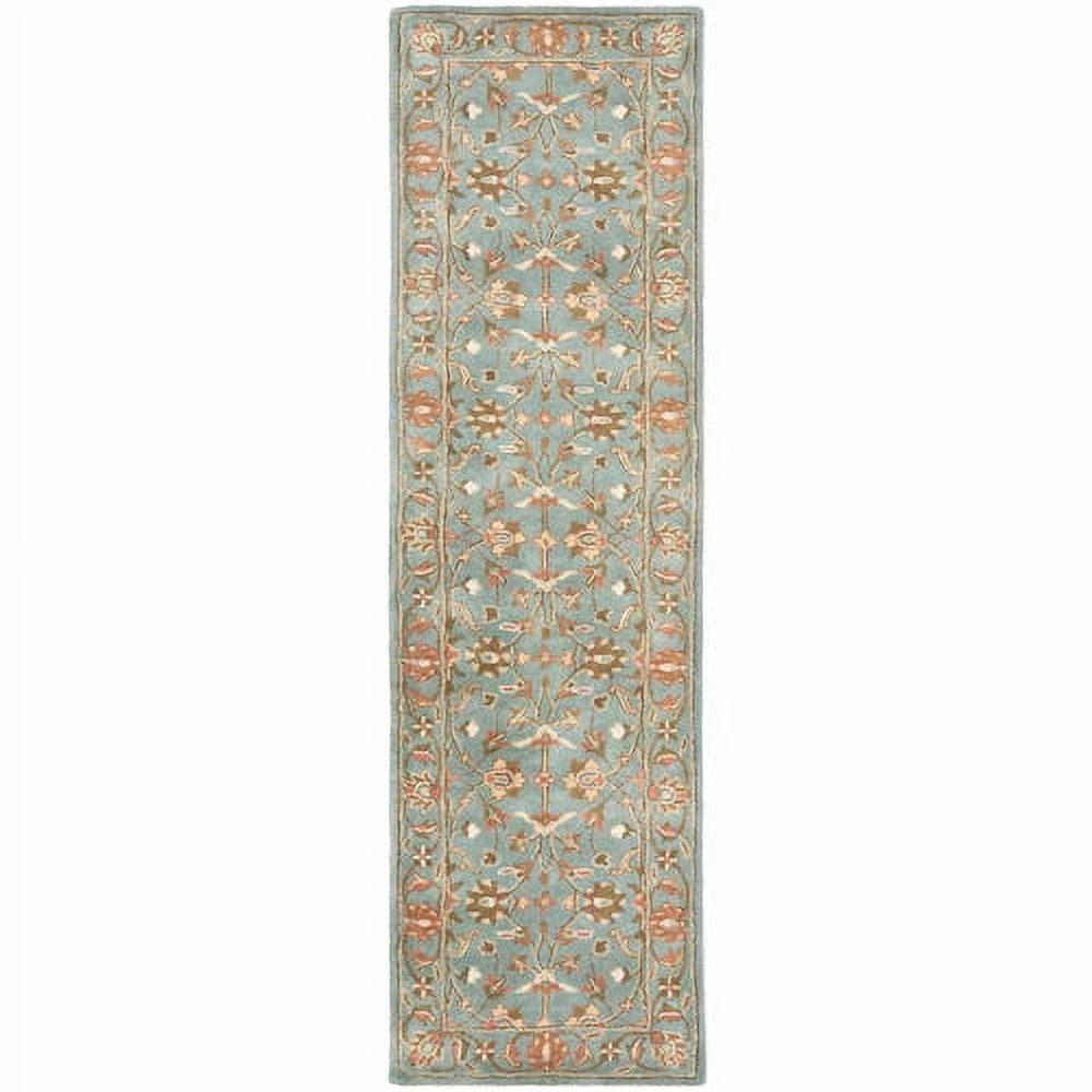 Heritage HG969 Hand Tufted Runner Rug - Blue/Blue - 2'3"x8' - Safavieh.