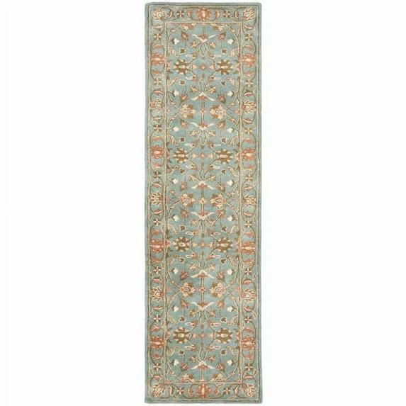 Heritage HG969 Hand Tufted Runner Rug - Blue/Blue - 2'3"x8' - Safavieh.