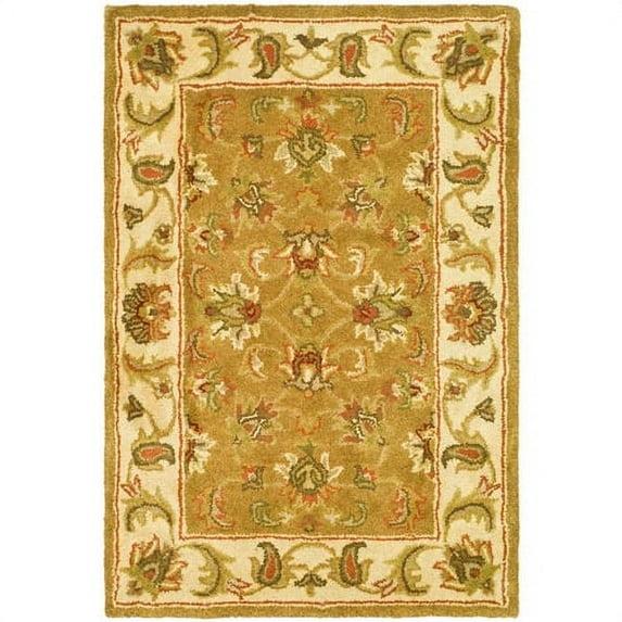 Heritage HG816 Handmade Accent Rug - 2'x3' - Mocha/Ivory - Safavieh