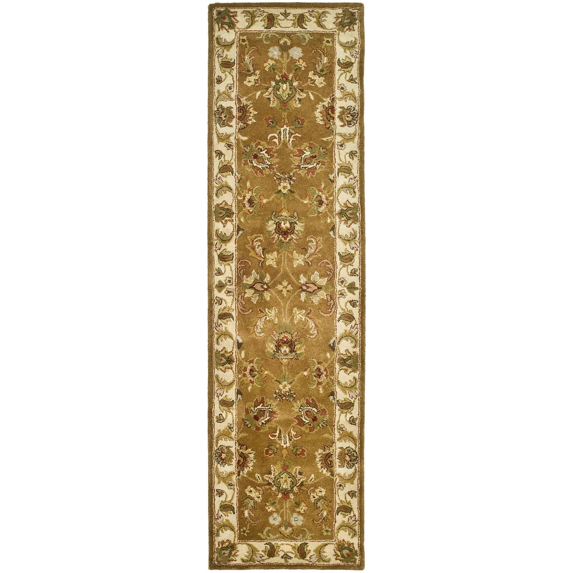 Heritage HG816 Hand Tufted Runner Rug - Mocha/Ivory - 2'3"x8' - Safavieh.