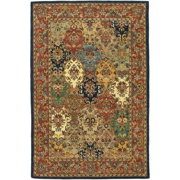 Heritage HG911 Hand Tufted Area Rug - Multi/Burgundy - 6'x9' - Safavieh.