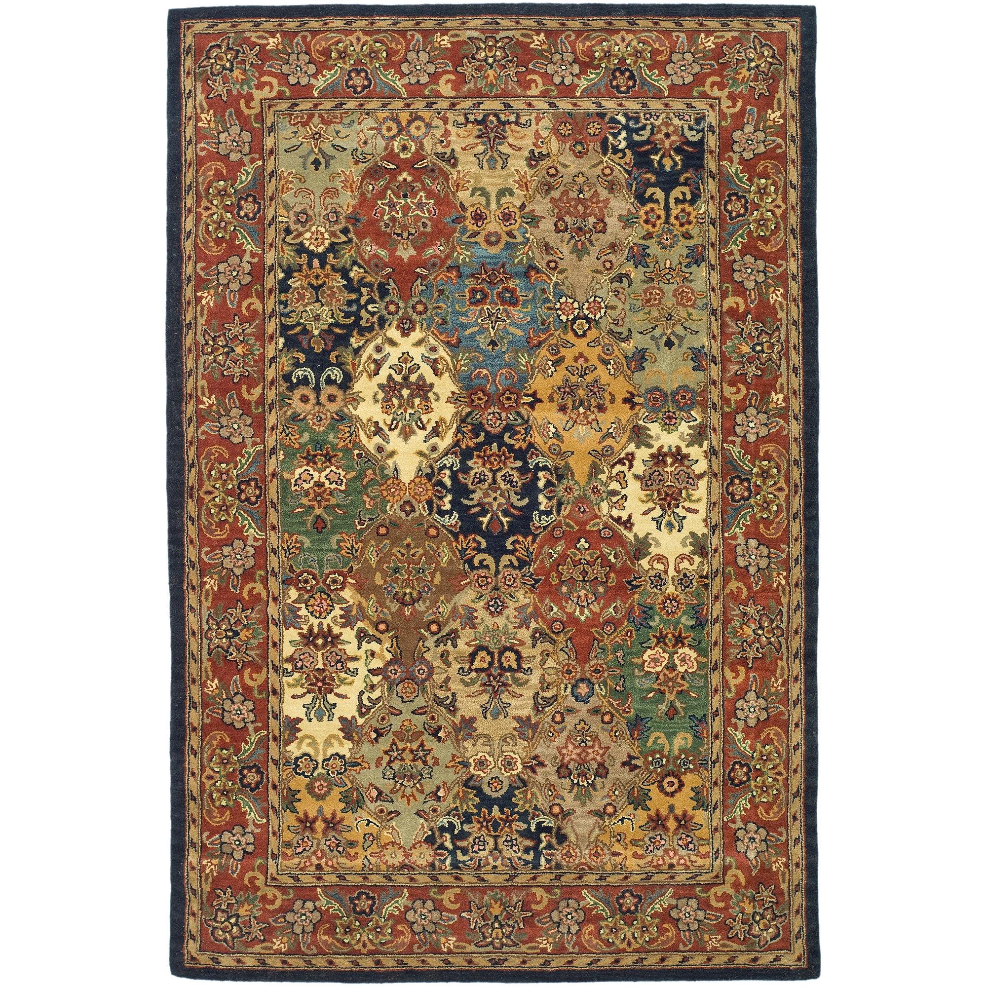 Heritage HG911 Hand Tufted Area Rug - Multi/Burgundy - 6'x9' - Safavieh.