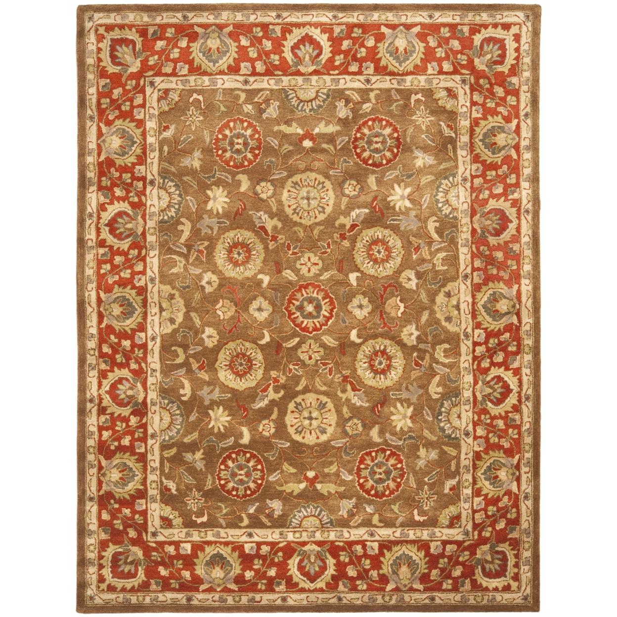 Heritage HG963 Handmade Runner Rug - 2'3"x12' - Beige/Rust - Safavieh