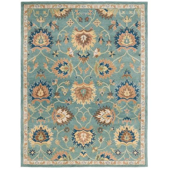SAFAVIEH Heritage Alfombra de Lana Oriental Odran, Azul Claro, 10' x 14'