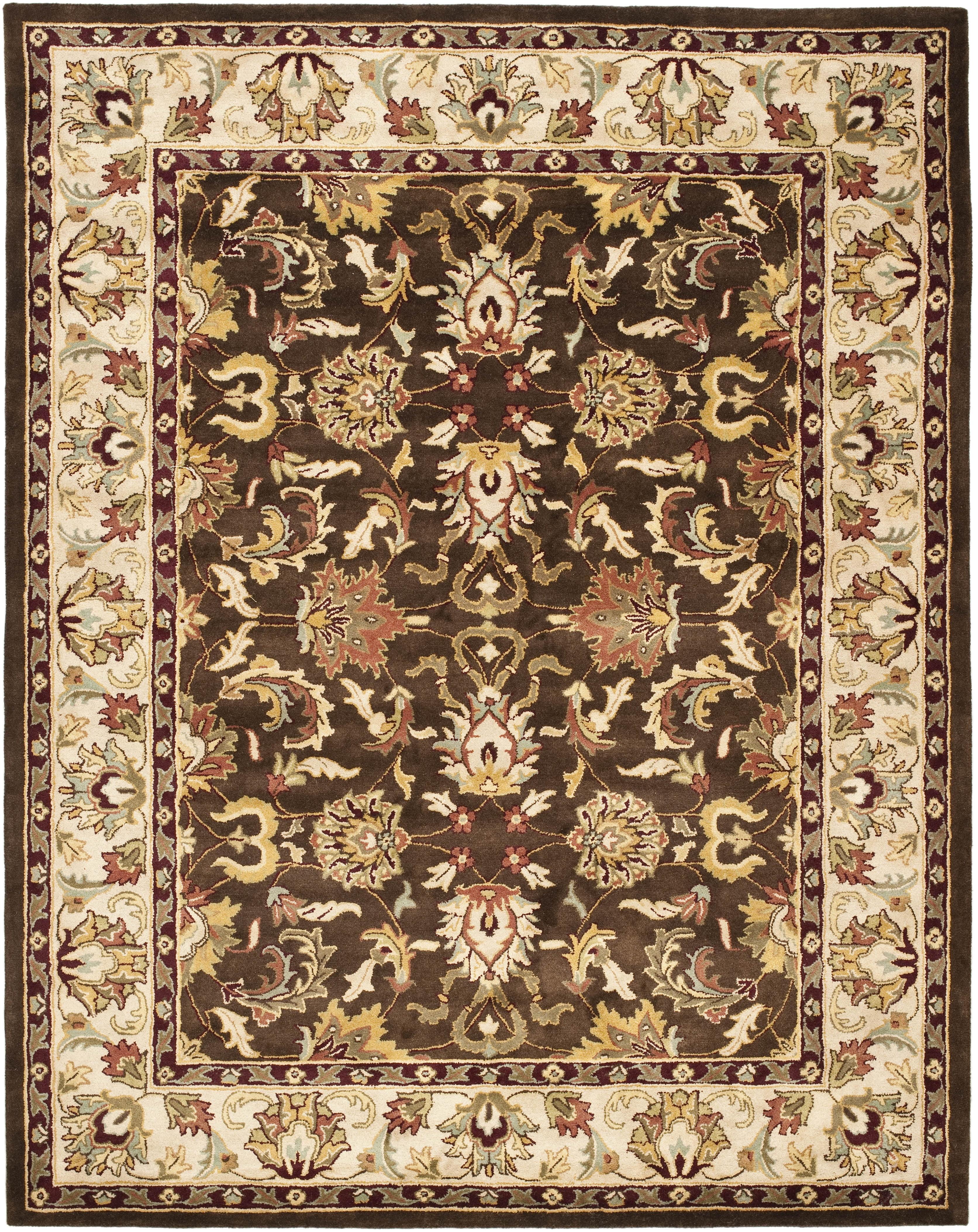 Heritage HG818 Hand Tufted Area Rug - Brown/Beige - 4'x6' - Safavieh.