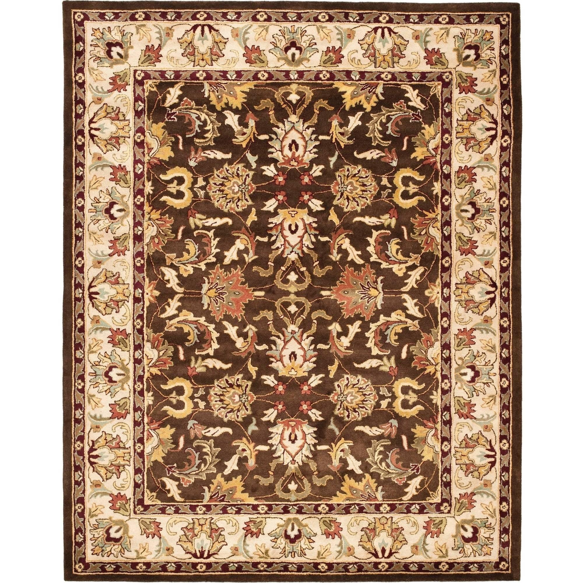 Heritage HG818 Hand Tufted Area Rug - Brown/Beige - 8'9"x11'9" - Safavieh.