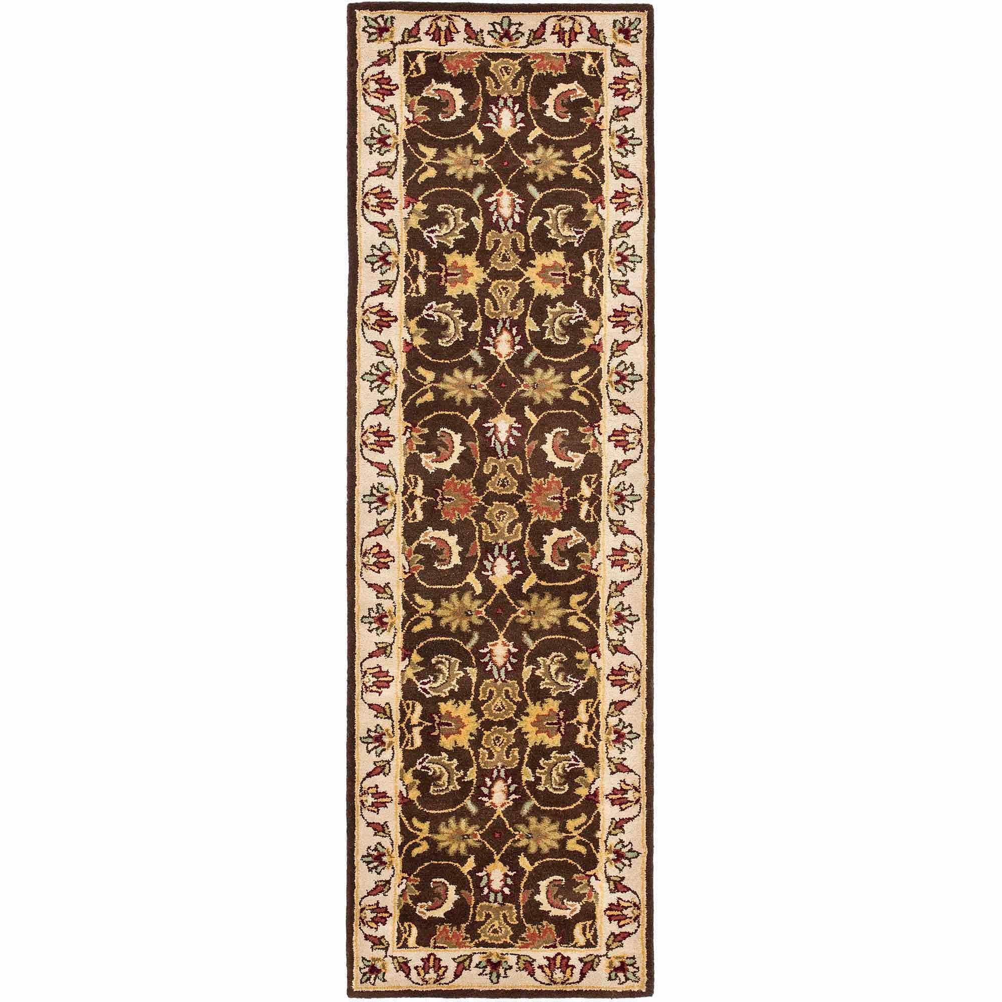 Heritage HG818 Hand Tufted Runner Rug - Brown/Beige - 2'3"x6' - Safavieh.