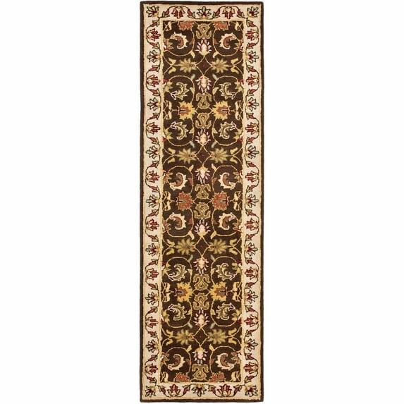 Heritage HG818 Hand Tufted Runner Rug - Brown/Beige - 2'3"x6' - Safavieh.
