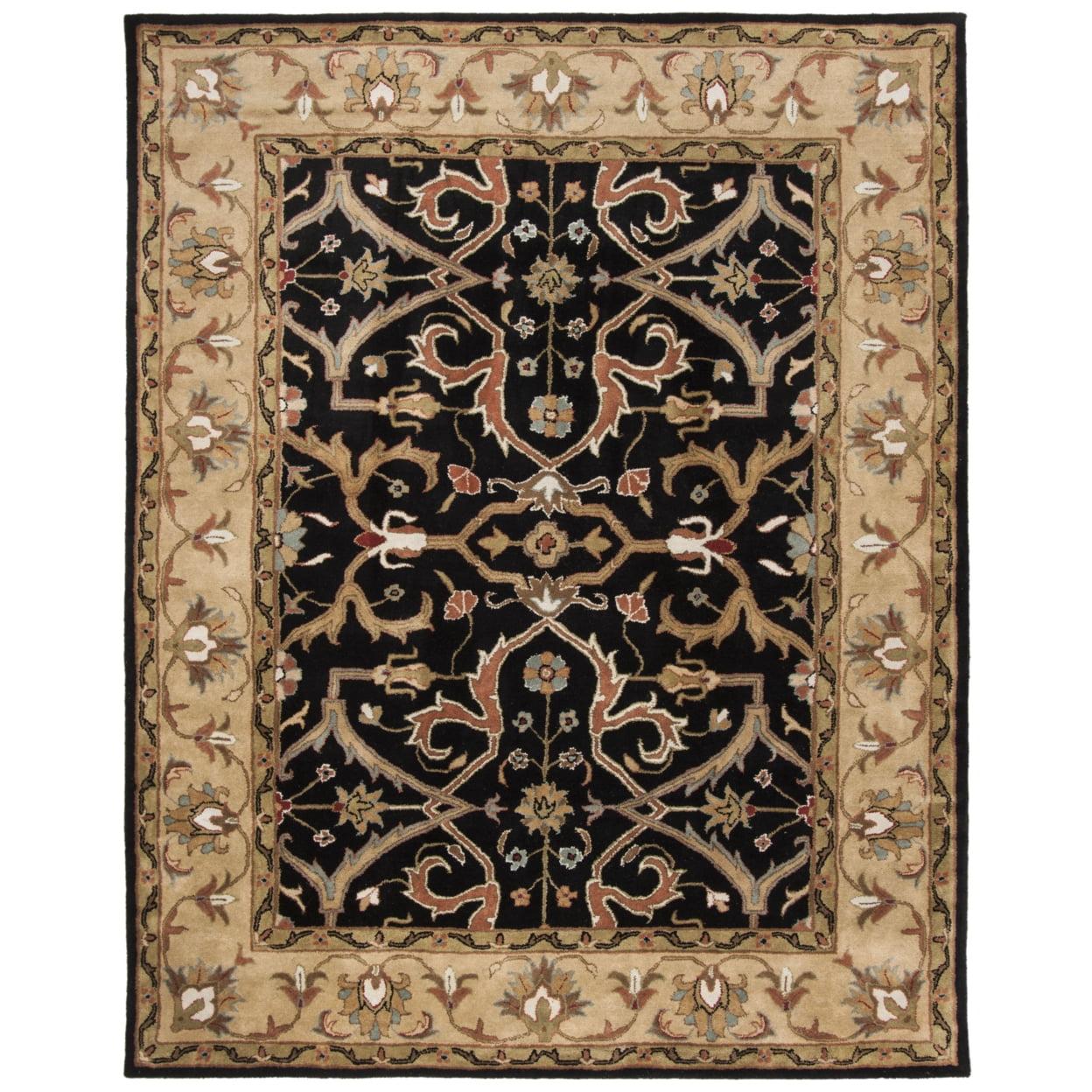SAFAVIEH Heritage Oslo Oriental Wool Area Rug, Charcoal/Beige, 8'3" x 11'