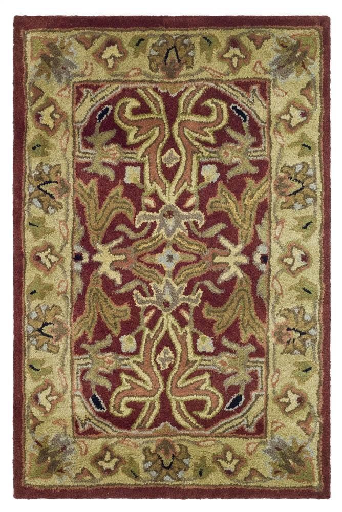 SAFAVIEH Heritage Oslo Traditional Wool Area Rug, Red/Gold, 8'3" x 11'