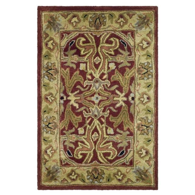 SAFAVIEH Heritage Oslo Traditional Wool Area Rug, Red/Gold, 8'3" x 11'