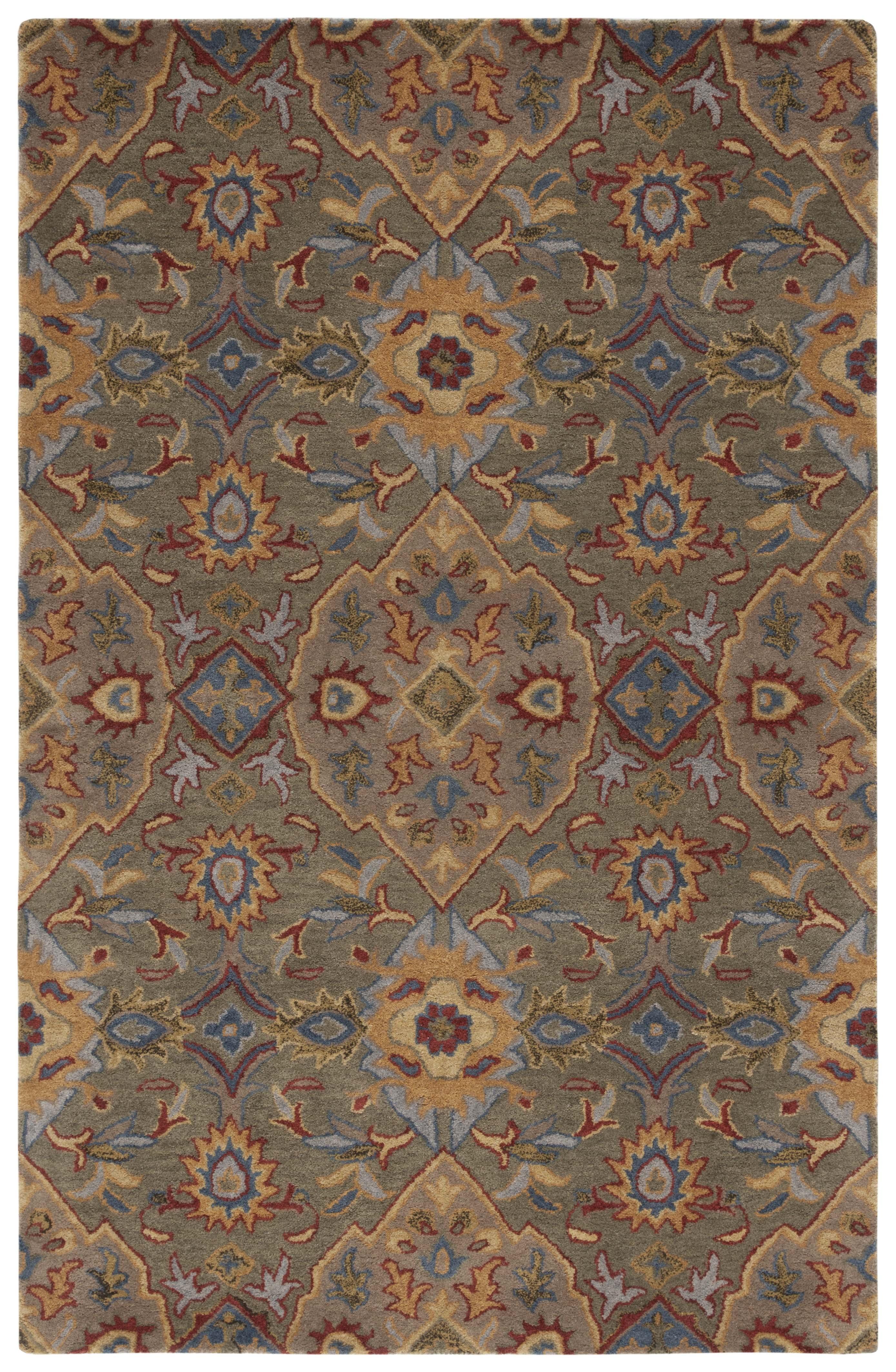 Heritage HG653 Handmade Area Rug - 8'x10' - Green/Yellow - Safavieh